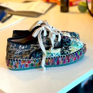 NWOT Platform espadrille sneakers by Kron Kron